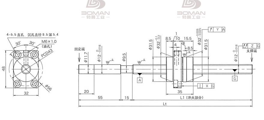 KURODA HG1230QS-BEZR-0500A 黑田丝杆上海代理商