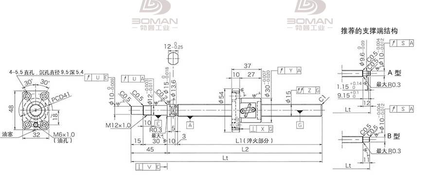 KURODA GP1502DS-BAPR-0600B-C3F 日本黑田丝杆怎么装珠子